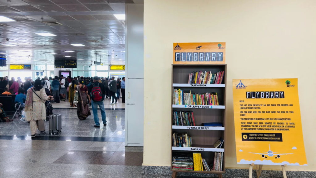 Flybrary airports free book library initiative India | NovaKhabar