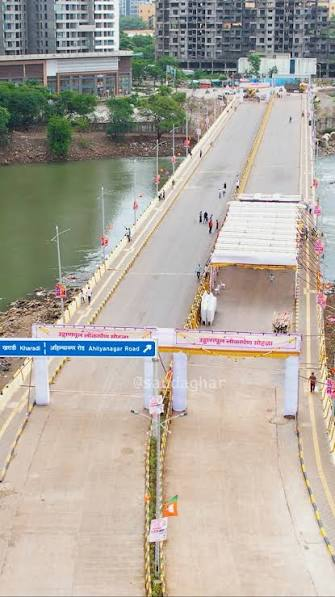 Pune Kharadi Keshavnagar bridge inauguration Mula Mutha river | NovaKhabar