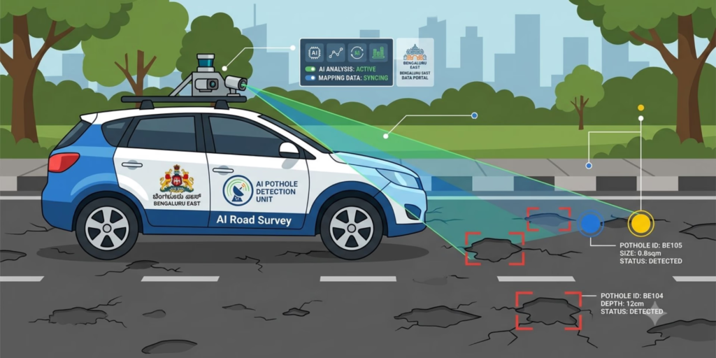 AI pothole detection contractor complaint report | NovaKhabar