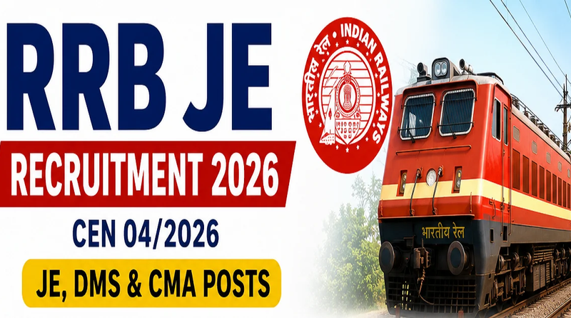 RRB JE Recruitment 2026 vacancy application details | NovaKhabar