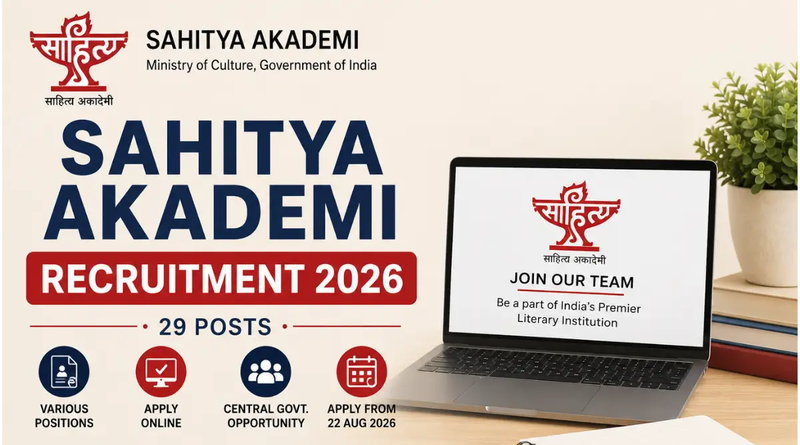 Sahitya Akademi Recruitment 2026 vacancy application details | NovaKhabar